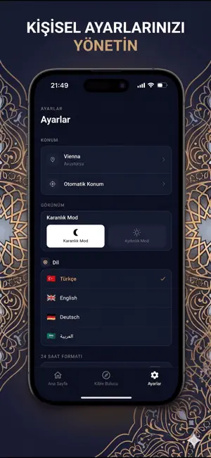 Namaz Vakitleri: Ezan & Kible screenshot 3