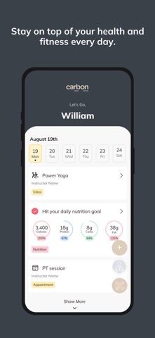 Carbon Fitness Method screenshot