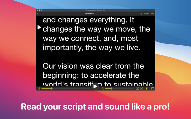 Telepromptme Script Scroller Screenshot