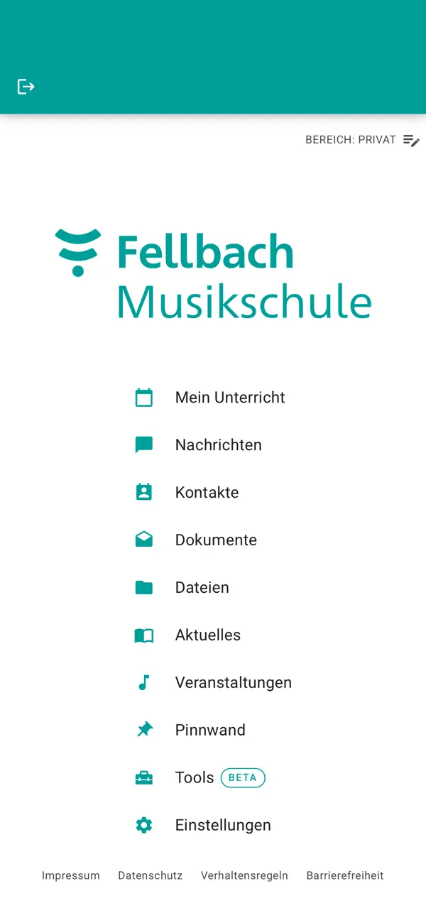 Screenshot #1 pour Musikschule Fellbach
