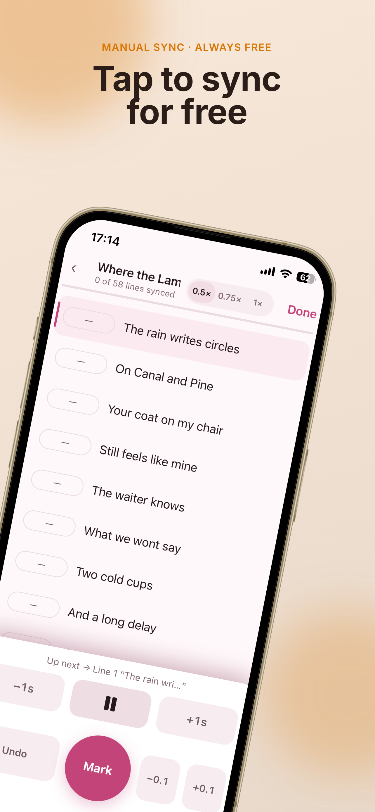 LyricTap: Auto Sync Lyrics screenshot 3