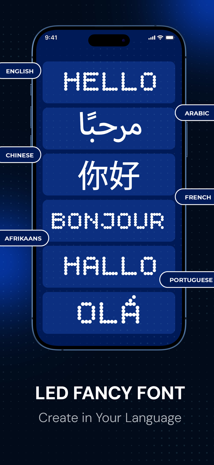 LED Banner LED schrift