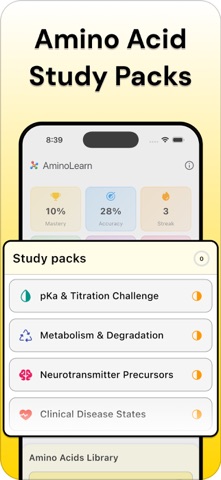 Amino Acid Quiz - AminoLearn screenshot