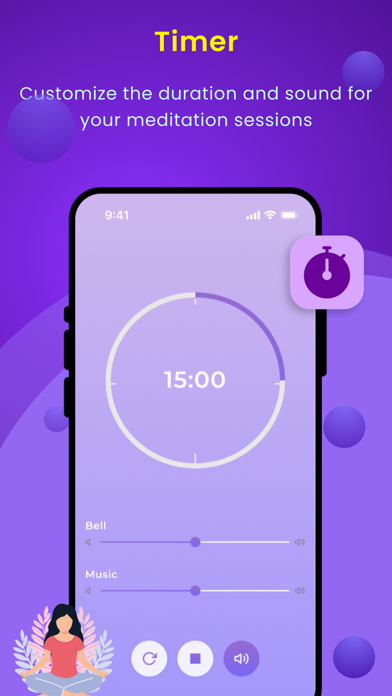 Screenshot #3 pour Meditation Timer - Zenify