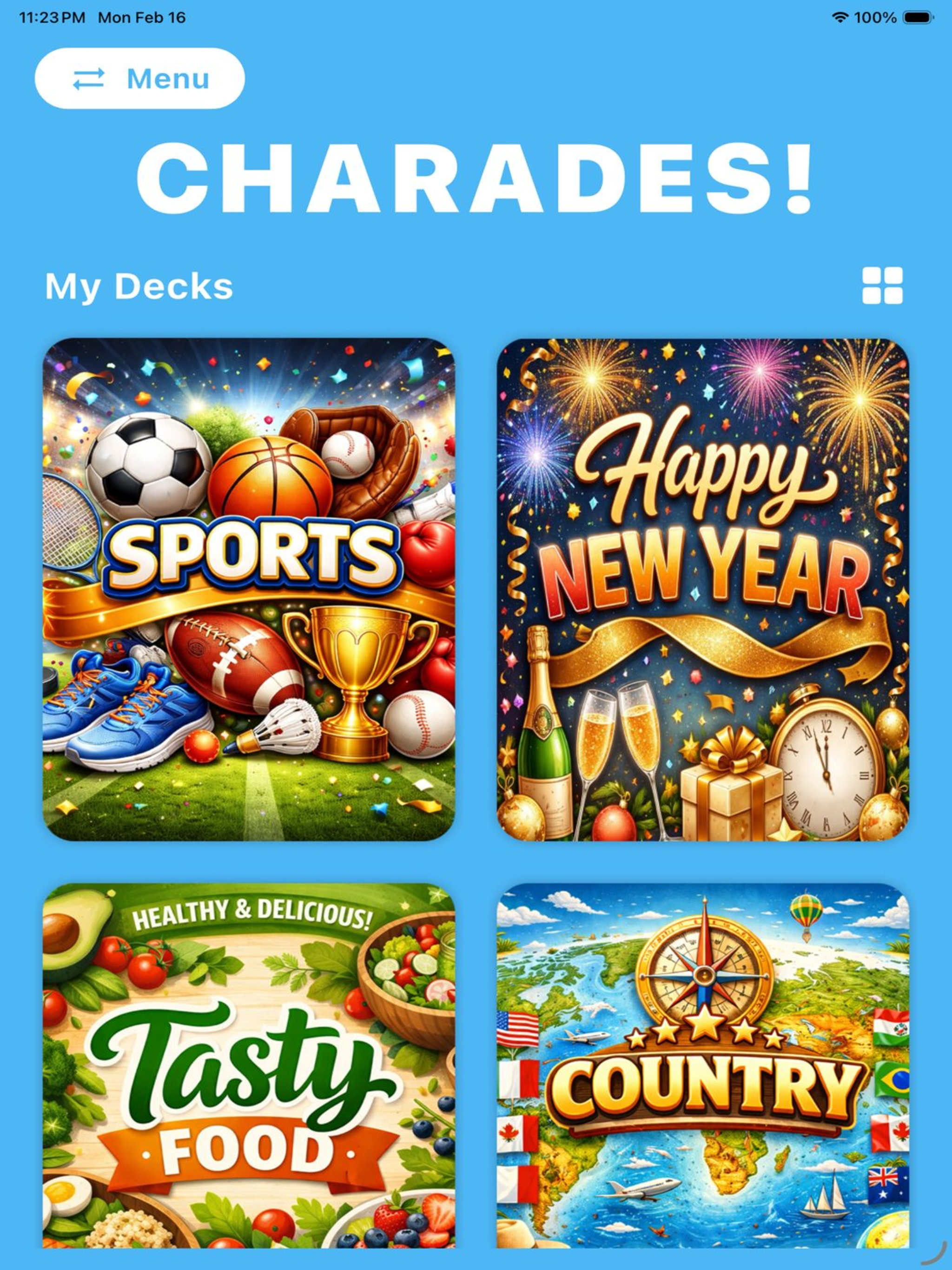 Charades: A Family Party Game