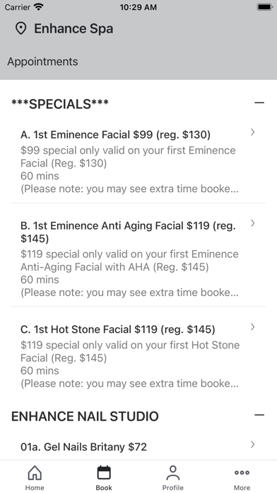 Enhance Spa Screenshot