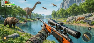 Dinosaur Hunting World Game iPhone screenshot