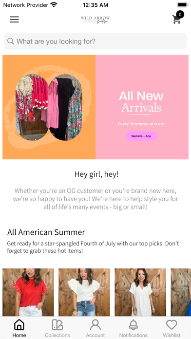 Shop Wild Arrow Boutique Screenshot