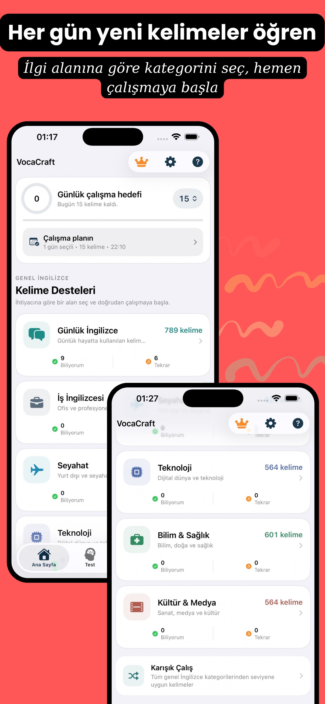 Screenshot 1 of VocaCraft: İngilizce Kelime