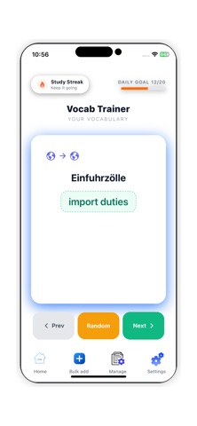 Vocabel Trainer Language Cards Screenshot 3 of 8