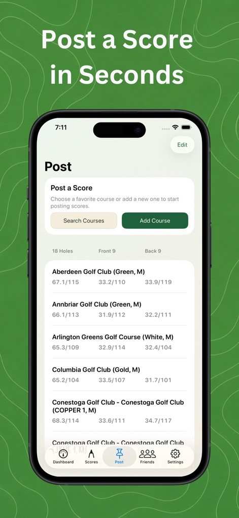 Golf Handicap Tracker & Scores - Sports App | MWM