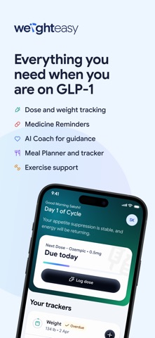 Weight Easy: GLP-1 Tracker Screenshot 1 of 8