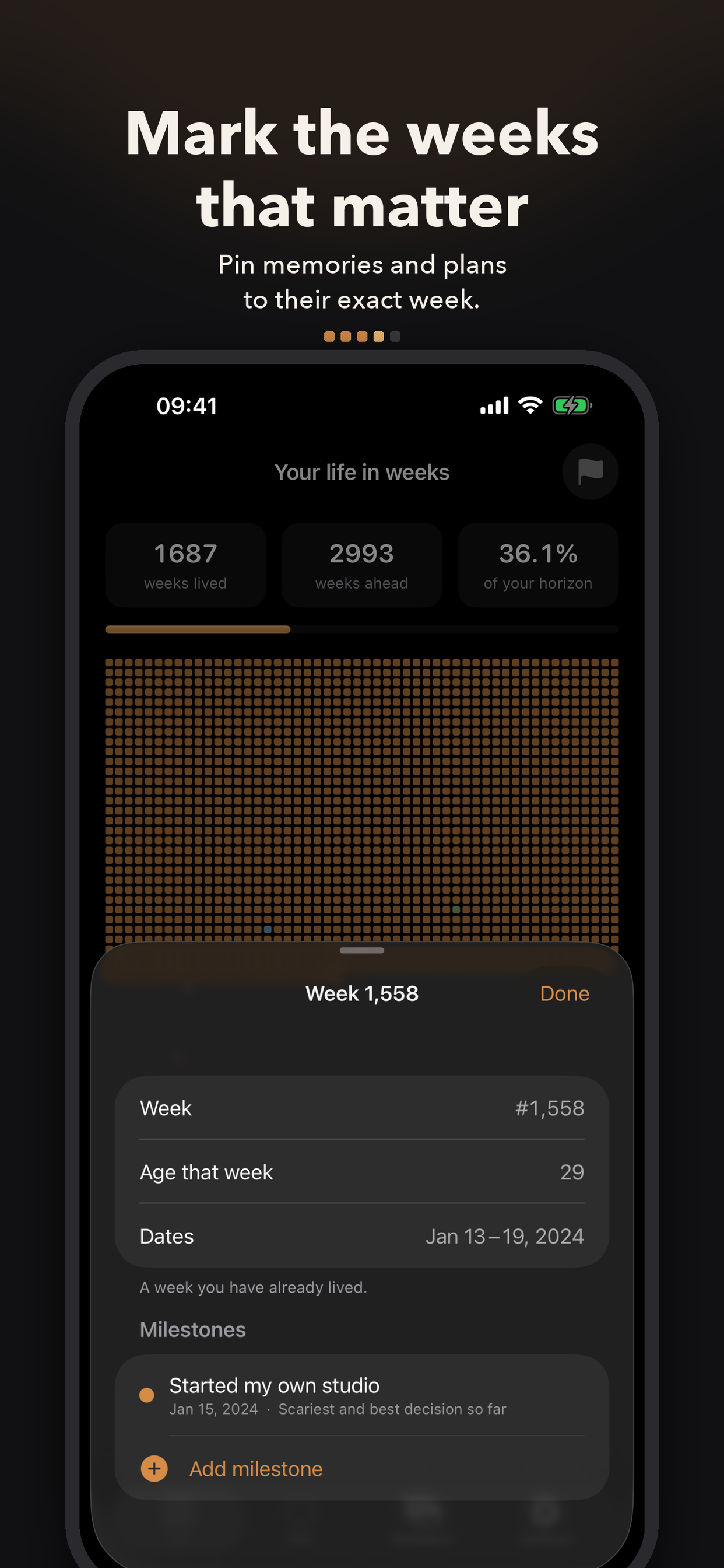 Life Calendar: Life in Weeks screenshot 4