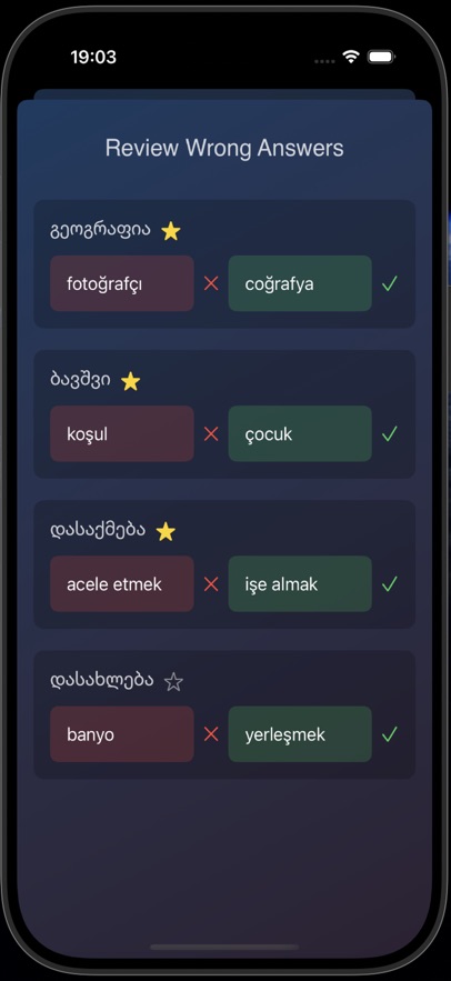 Luna: Gürcüce Fiiller Test