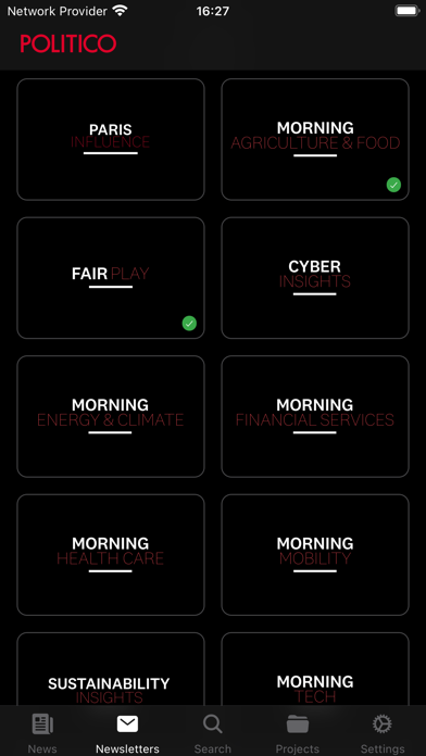 POLITICO Europe Edition Screenshot