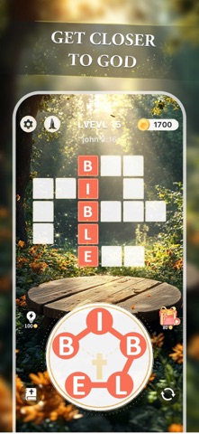 Bible Crossword Game iPhone screenshot