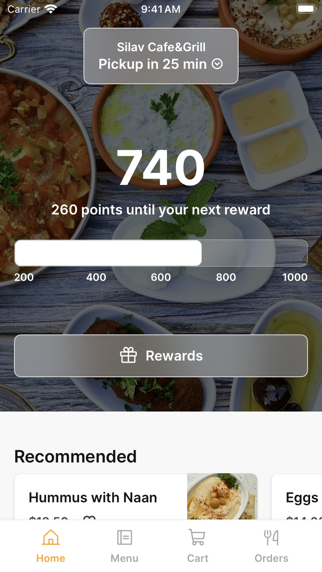 Silav Cafe & Grill iPhone screenshot 1 - Food & Drink app