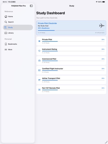 FAR/AIM Pilot Pro iPad screenshot