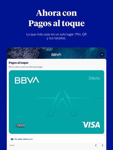 BBVA Perú | Banca Móvil iPad screenshot