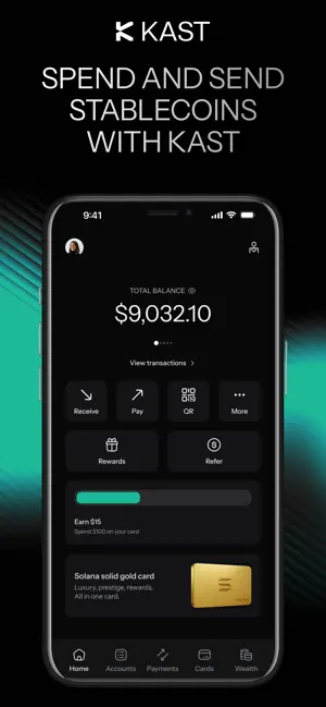KAST: Global USD Account iPhone screenshot 1