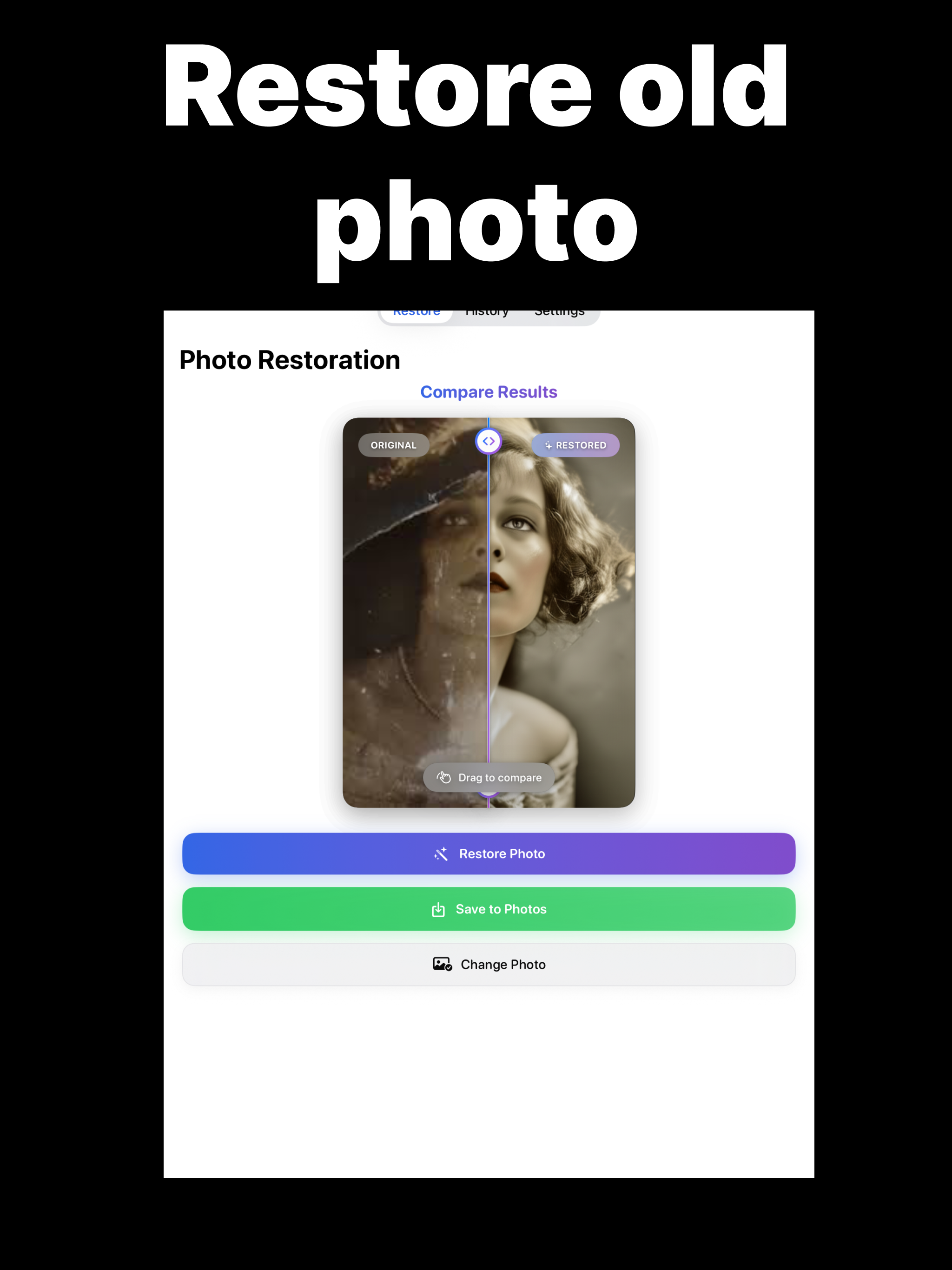 Restore Old Photos - Pixory AI screenshot 5