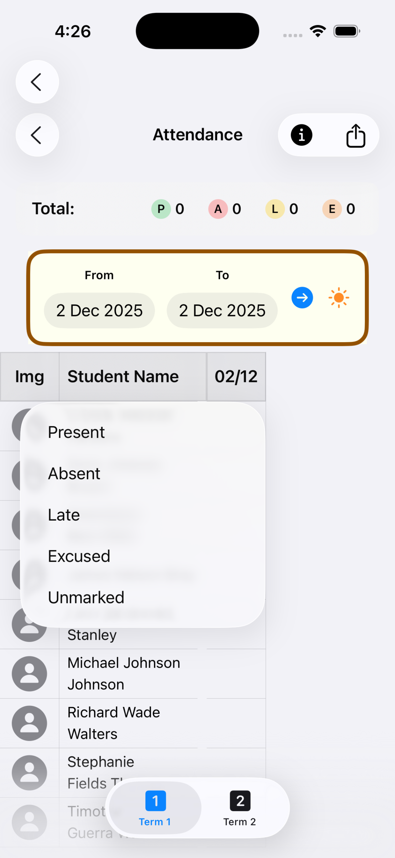 SmartTeache–Attendance&Classes screenshot 3