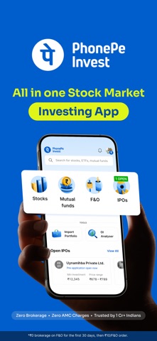 PhonePe Invest (Share.Market) iPhone screenshot 1