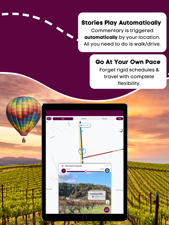 Napa & Sonoma: GPS Audio Tour iPad screenshot 3 - Travel app