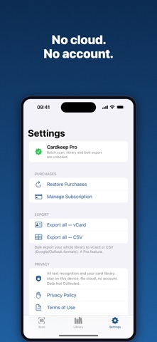 Cardkeep: Business Card Scan iPhone screenshot
