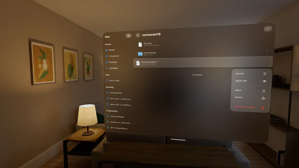 Keka screenshot 2