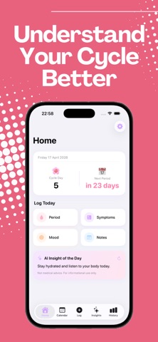 AI Cycle & Period Tracker Screenshot 2 of 5