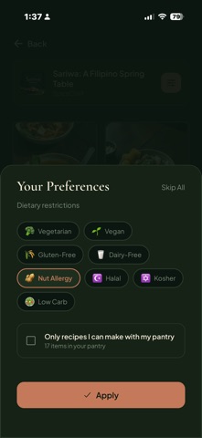 SpiceChef: AI Guided Cooking screenshot