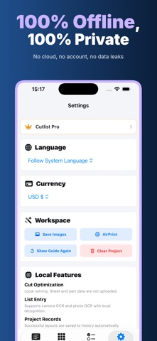 CutList: Plywood Optimizer iPhone screenshot