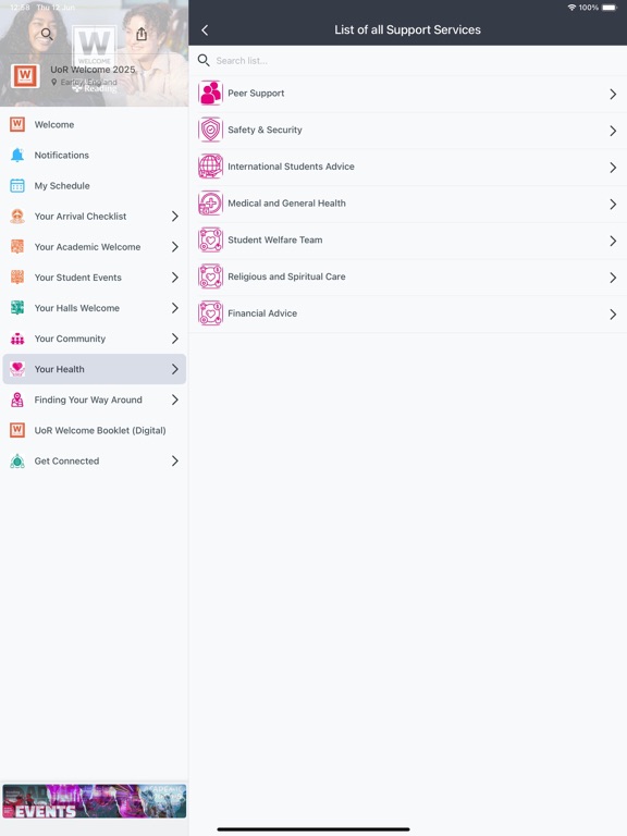 Screenshot #6 pour UoR Welcome