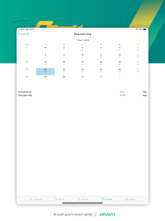 Bravo 8 iPad screenshot 9 - Productivity app