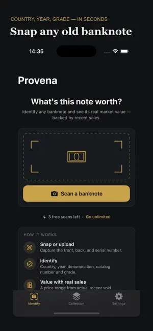 Banknote Identifier: Provena screenshot 2