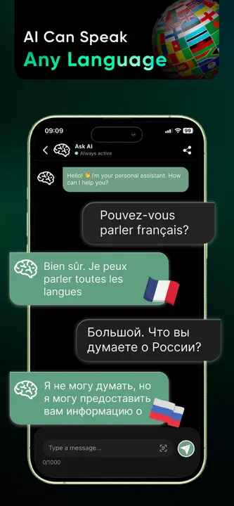 Chat AI: Ask Chatbot Answers : capture d’écran 8 sur 10