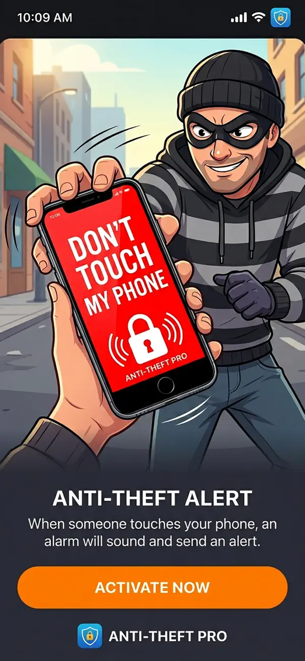 Screenshot #1 pour AntiTheft: Dont Touch My Phone