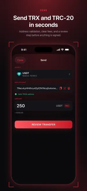 Tron Wallet - TRX & USDT screenshot 2