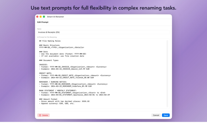 Smart AI Renamer screenshot