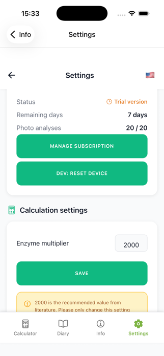 Enzyme Calculator Screenshot 2 of 9