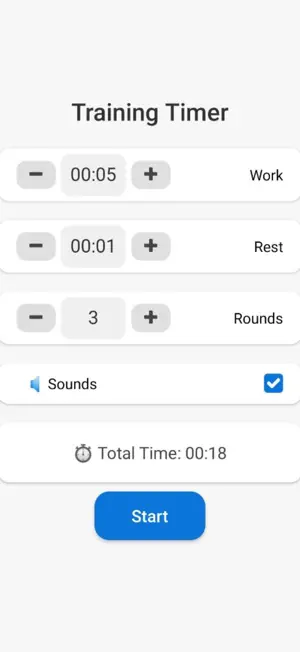 Training Timer Plus screenshot 1