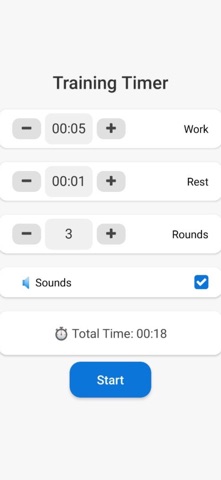 Training Timer Plus Screenshot 1 of 3