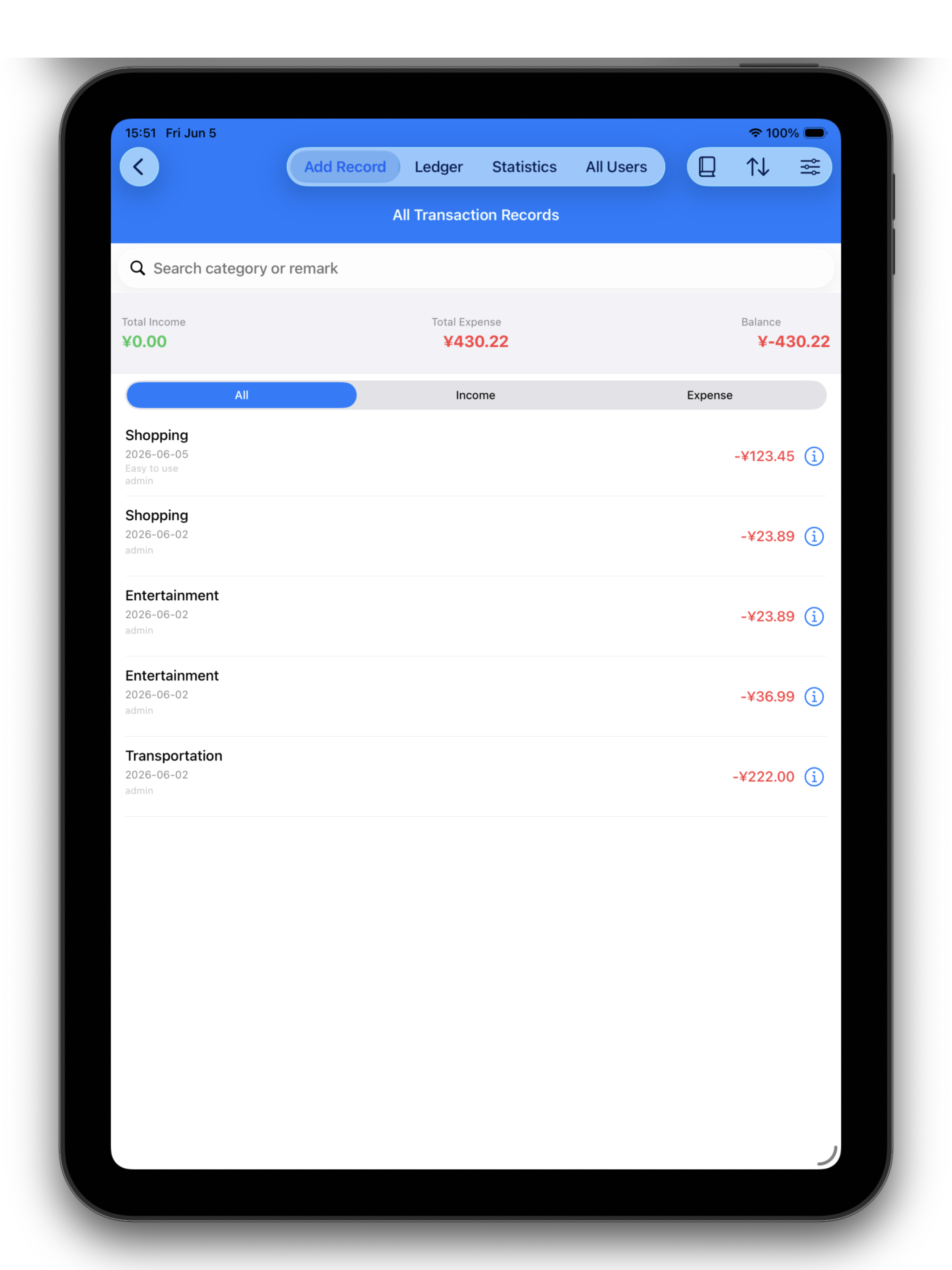 Money Budget Sync-Team Expense screenshot 15