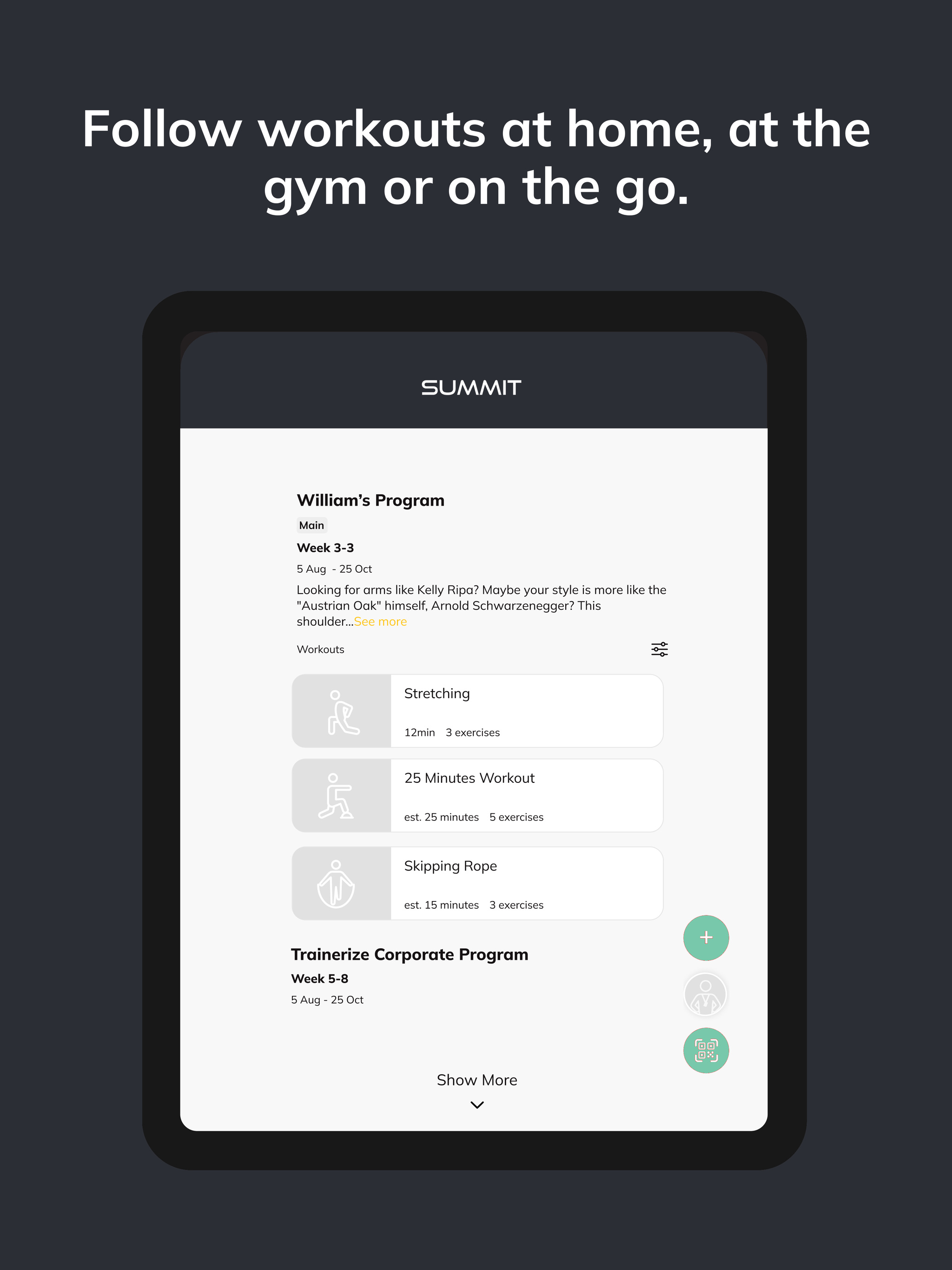 SUMMIT Fitness App