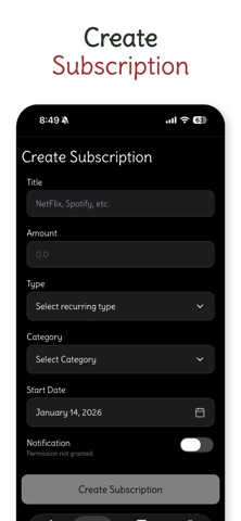 Renewly - Subscription Manager Screenshot 3 of 5