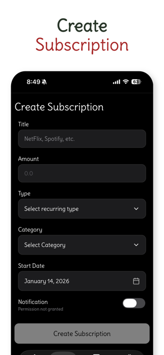Renewly - Subscription Manager Screenshot 3 of 5