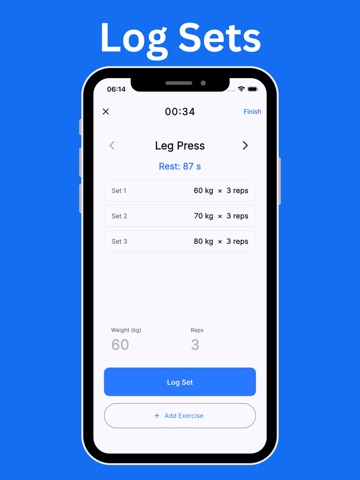 Simple Workout Tracker: Gym iPad screenshot