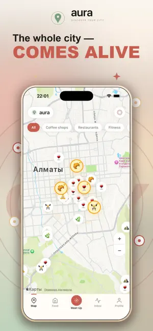 Aura: Social Map screenshot 1