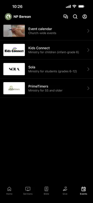 NP Berean Church screenshot 3